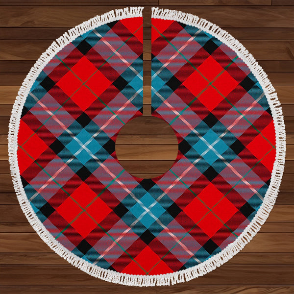 Baillie of Polkemmet Red Clan Badge Tartan Christmas Tree Skirt