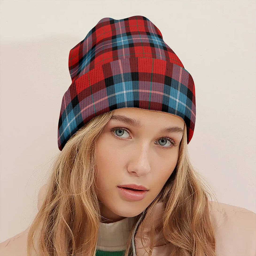 Baillie of Polkemmet Red Clan Badge Tartan Knitted Beanie