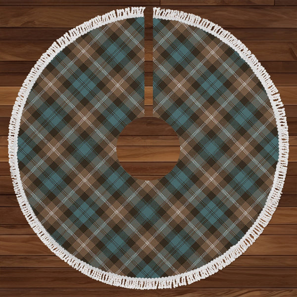 Baillie of Polkemmet Weathered Clan Badge Tartan Christmas Tree Skirt