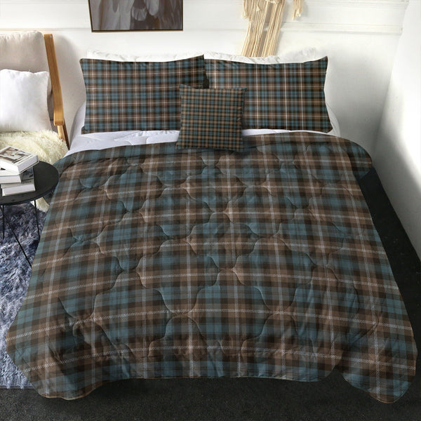 Baillie of Polkemmet Weathered Clan Badge Tartan Comforter