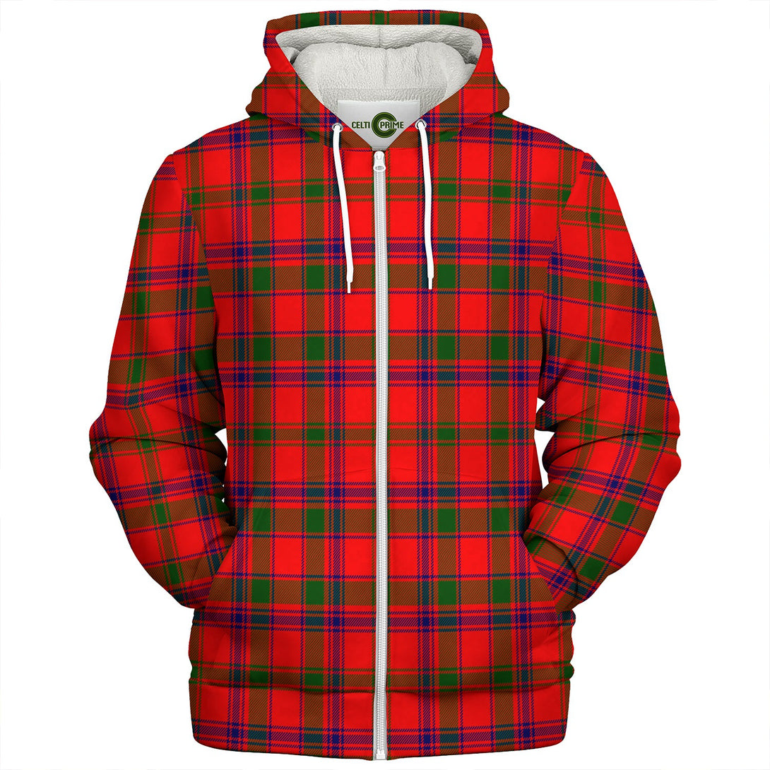 Bain Clan Badge Tartan Sherpa Hoodie