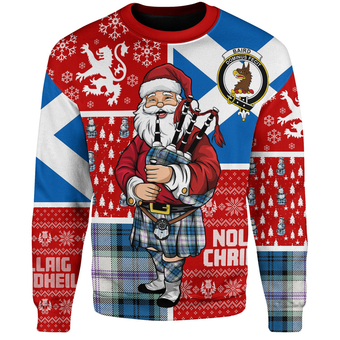 Baird Dress Dance (Baines Dress Dance) Clan Badge Tartan Sweatshirt Scotland Christmas Santa