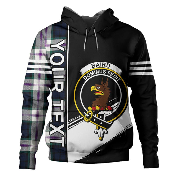 Baird Dress (Baines Dress) Clan Badge Tartan Hoodie Quarter Style Personalized