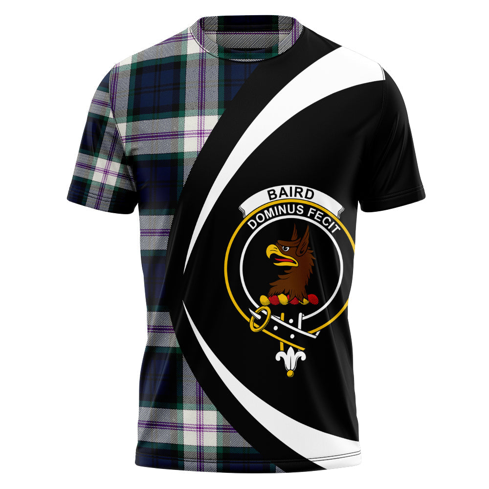 Baird Dress (Baines Dress) Clan Badge Tartan T-Shirt Circle Style Personalized