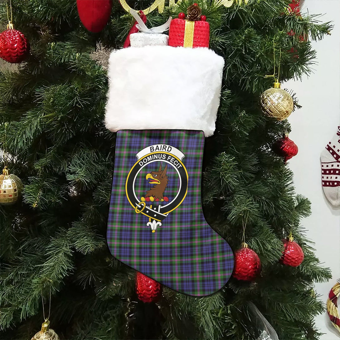 Baird Modern Clan Badge Tartan Christmas Stocking