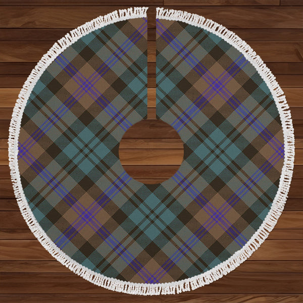 Baird (Baines) Weathered Clan Badge Tartan Christmas Tree Skirt