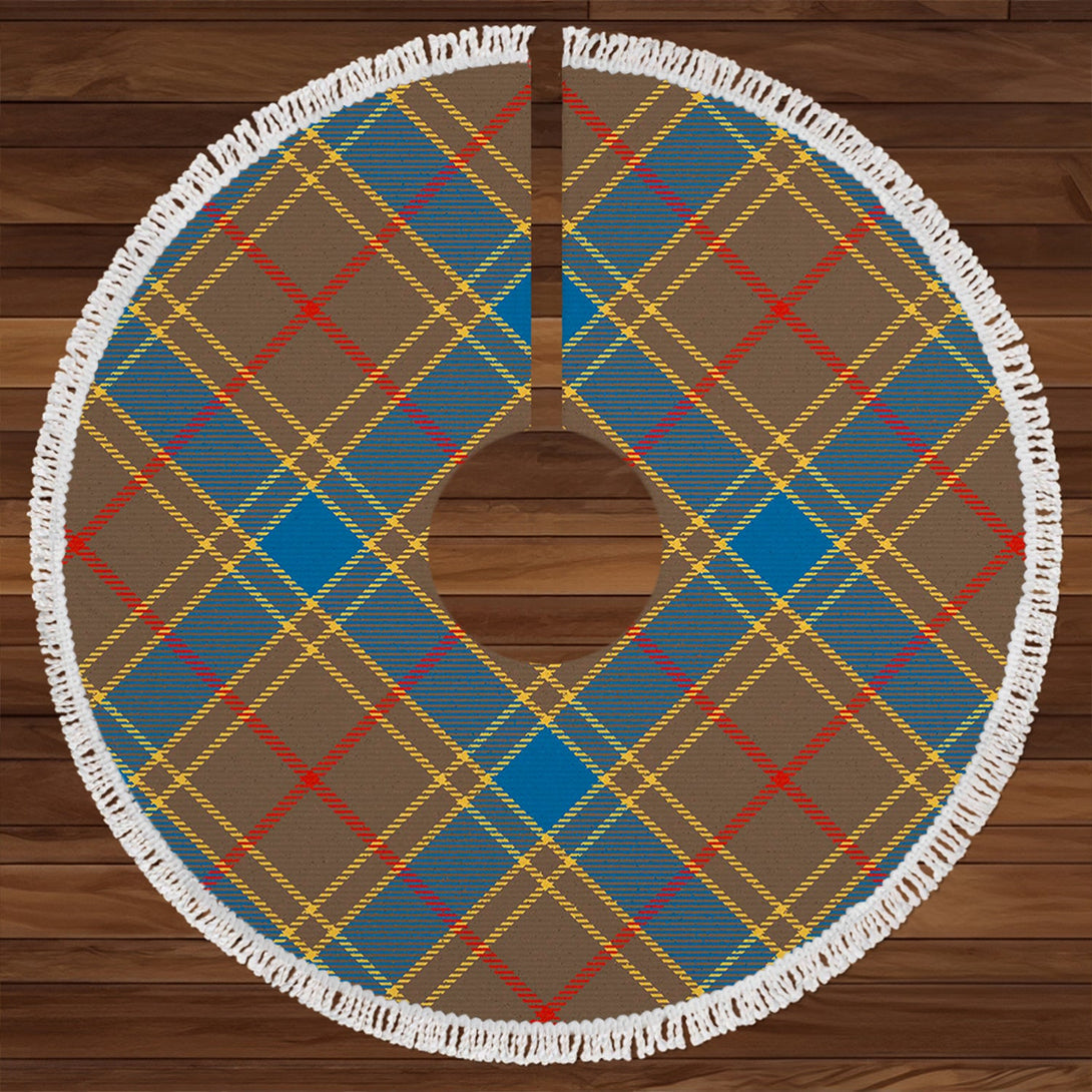 Balfour Ancient Clan Badge Tartan Christmas Tree Skirt