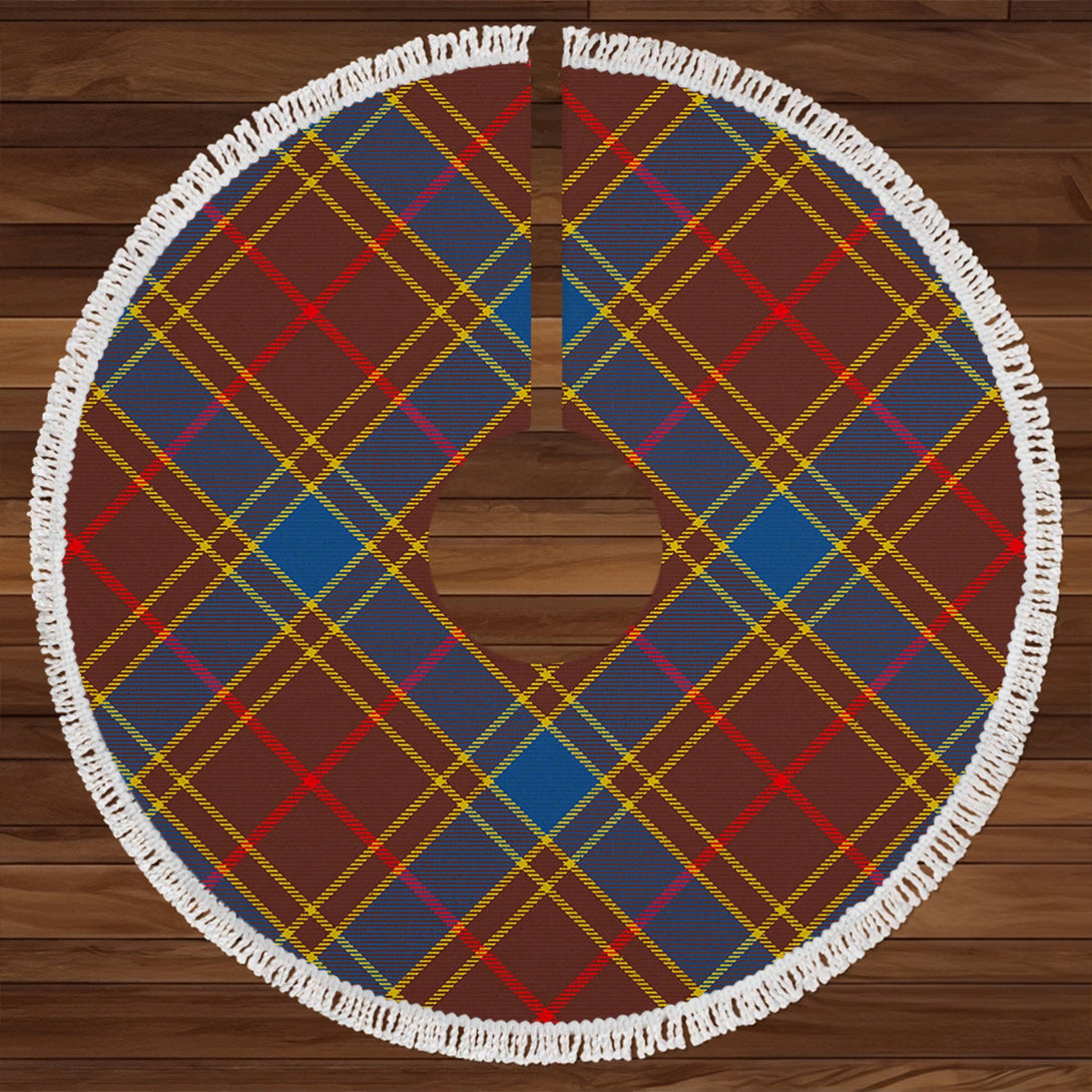 Balfour Modern Clan Badge Tartan Christmas Tree Skirt