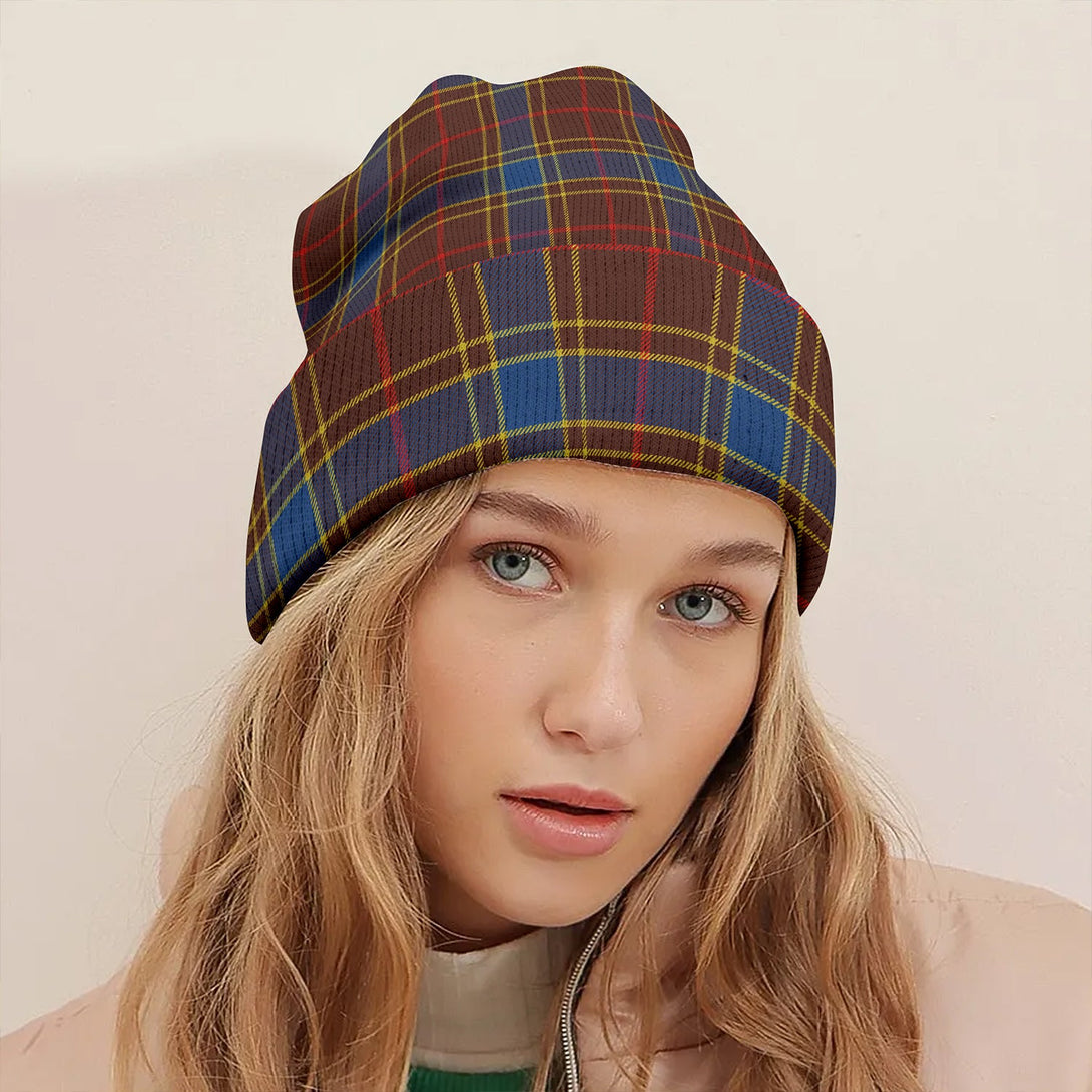 Balfour Modern Clan Badge Tartan Knitted Beanie