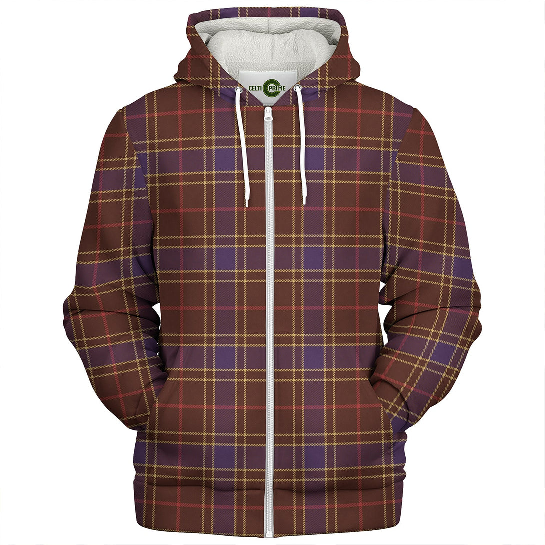 Balfour Weathered Clan Badge Tartan Sherpa Hoodie