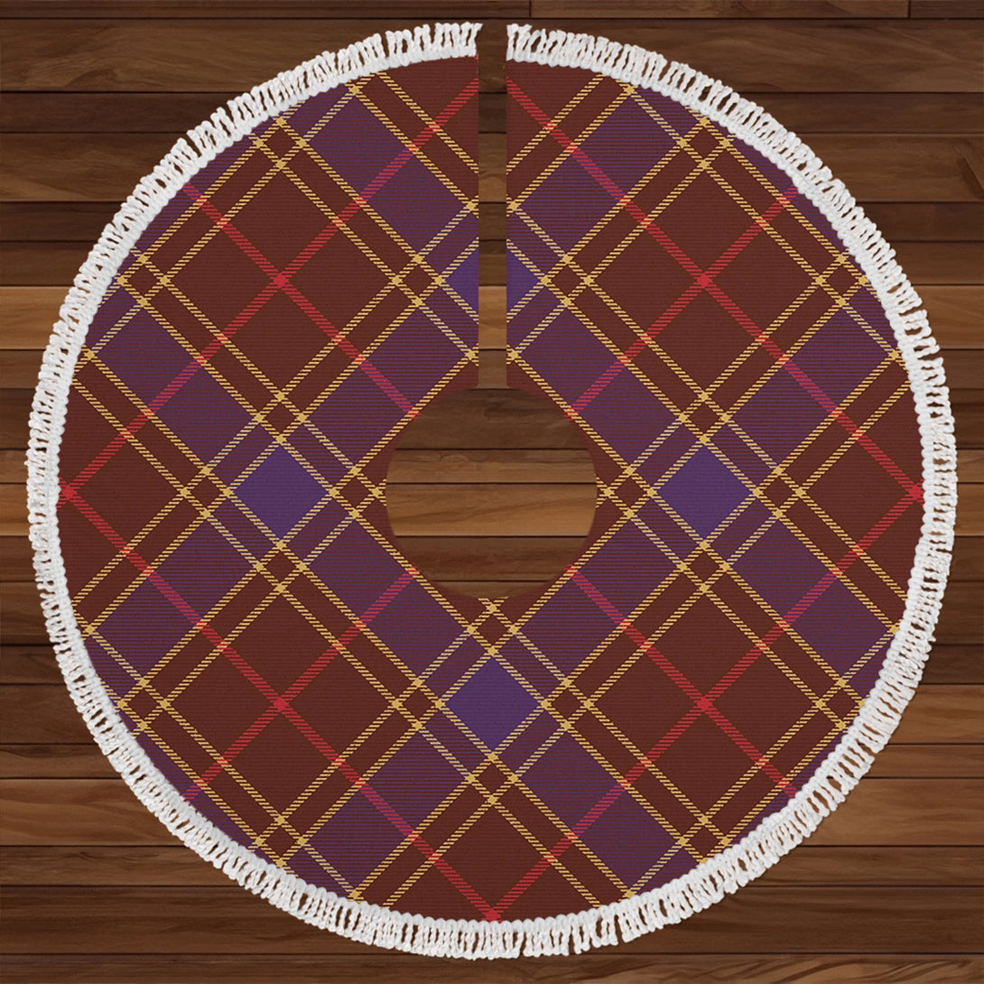 Balfour Weathered Clan Badge Tartan Christmas Tree Skirt