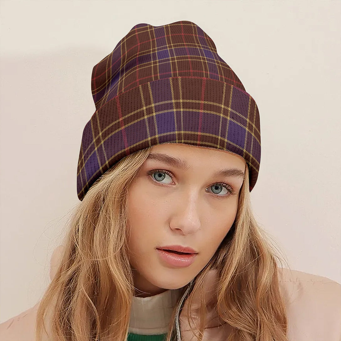 Balfour Weathered Clan Badge Tartan Knitted Beanie