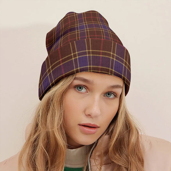 Balfour Weathered Clan Badge Tartan Knitted Beanie