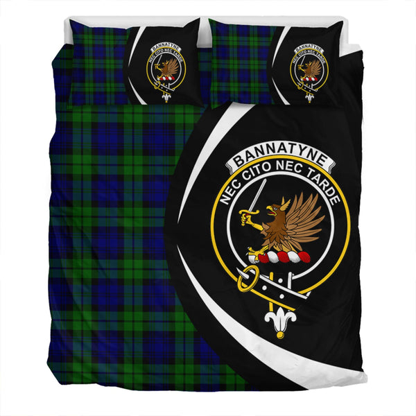 Bannatyne Clan Badge Tartan Bedding Set Circle Style