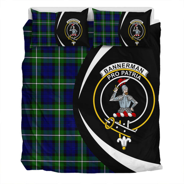 Bannerman Clan Badge Tartan Bedding Set Circle Style