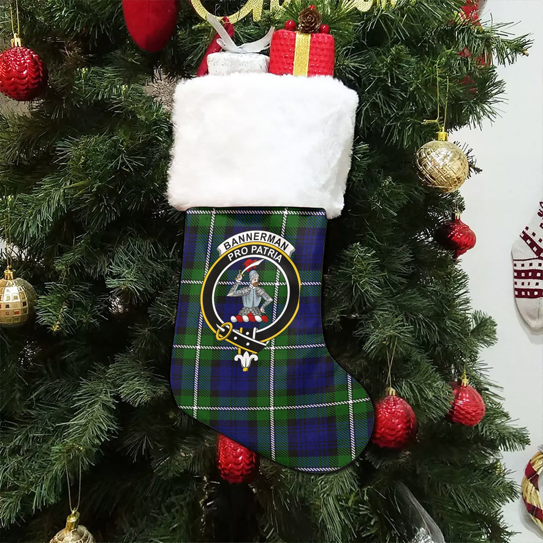 Bannerman Clan Badge Tartan Christmas Stocking