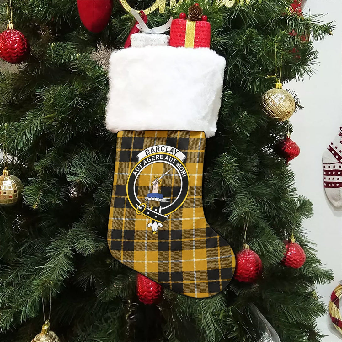 Barclay Dress Ancient Clan Badge Tartan Christmas Stocking