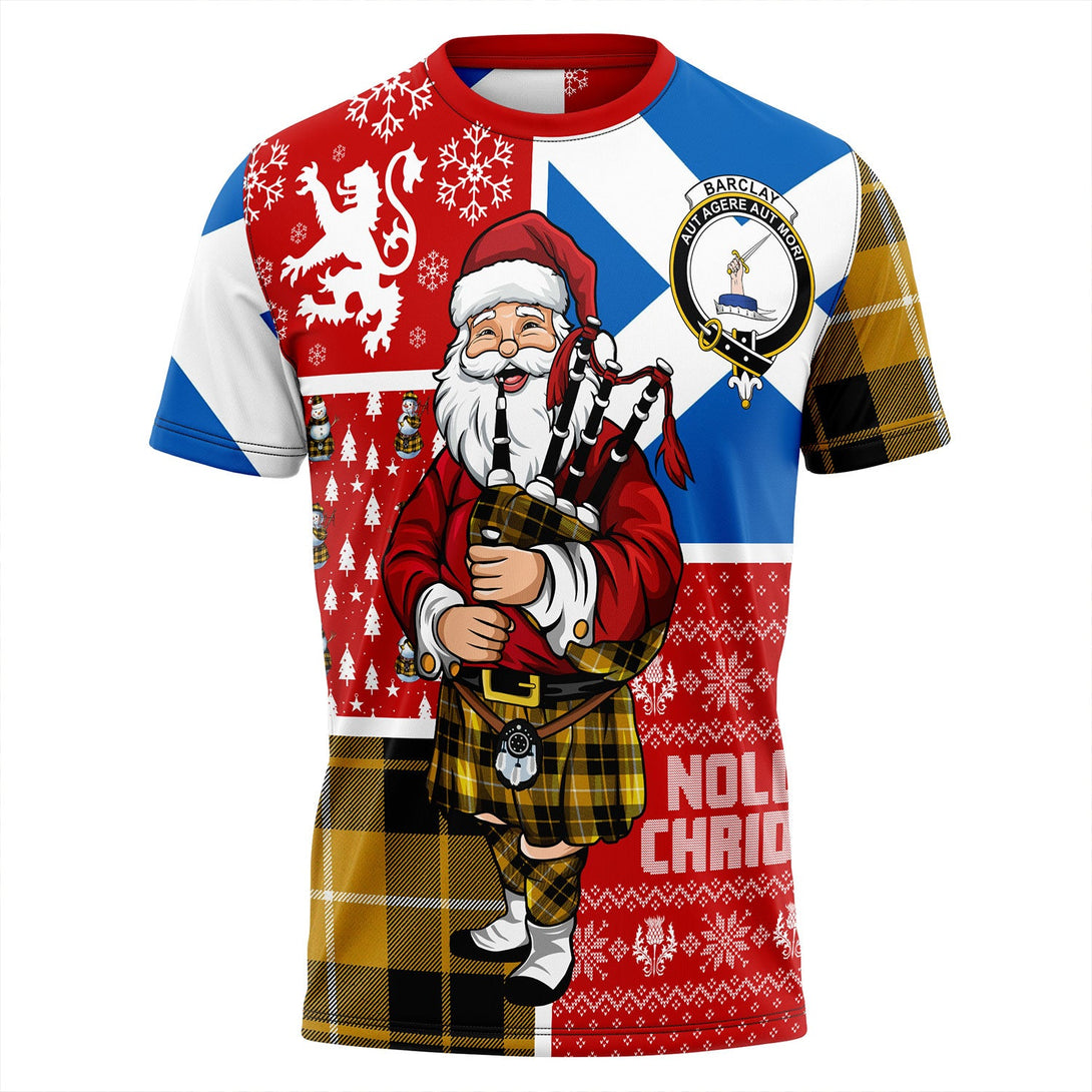 Barclay Dress Ancient Clan Badge Tartan T-Shirt Scotland Christmas Santa