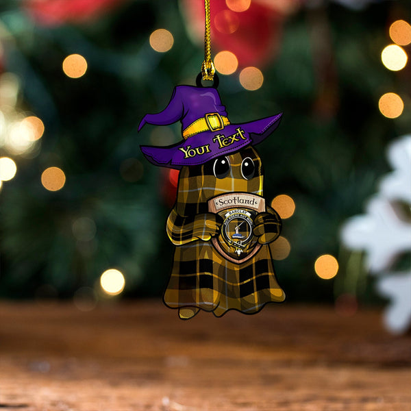 Barclay Dress Ancient Clan Badge Tartan Wood Acrylic Ornament Halloween Ghost