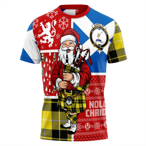 Barclay Dress Modern Clan Badge Tartan T-Shirt Scotland Christmas Santa