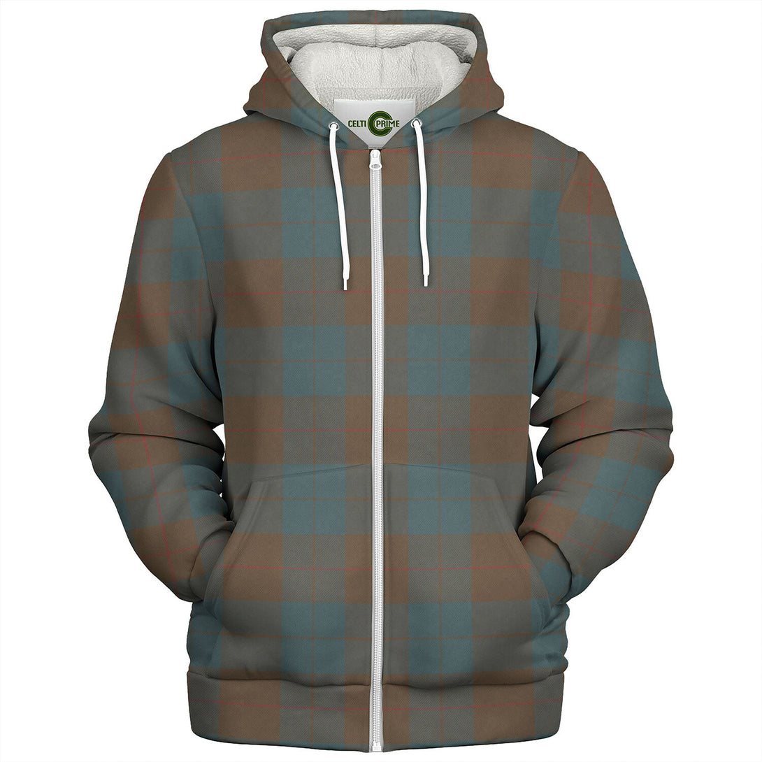 Barclay Hunting Weathered Tartan Sherpa Hoodie