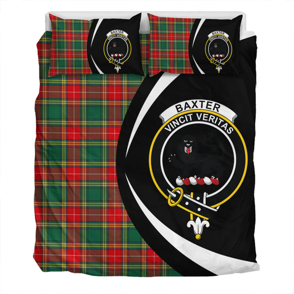 Baxter Modern Clan Badge Tartan Bedding Set Circle Style