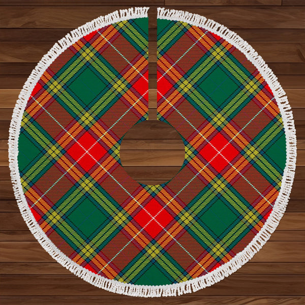 Baxter Modern Clan Badge Tartan Christmas Tree Skirt