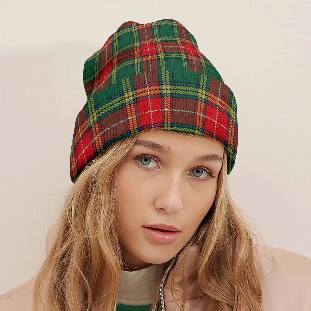 Baxter Modern Clan Badge Tartan Knitted Beanie