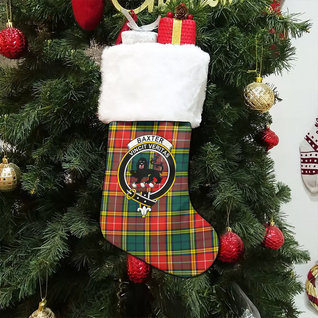 Baxter of Balgavies Modern Clan Badge Tartan Christmas Stocking