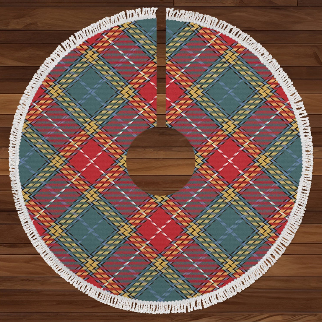 Baxter of Balgavies Weathered Clan Badge Tartan Christmas Tree Skirt