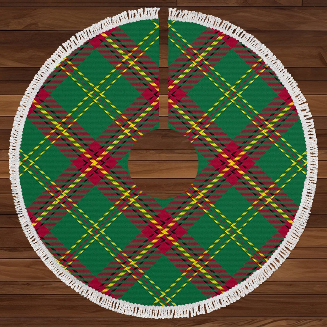 Beard Modern Tartan Christmas Tree Skirt