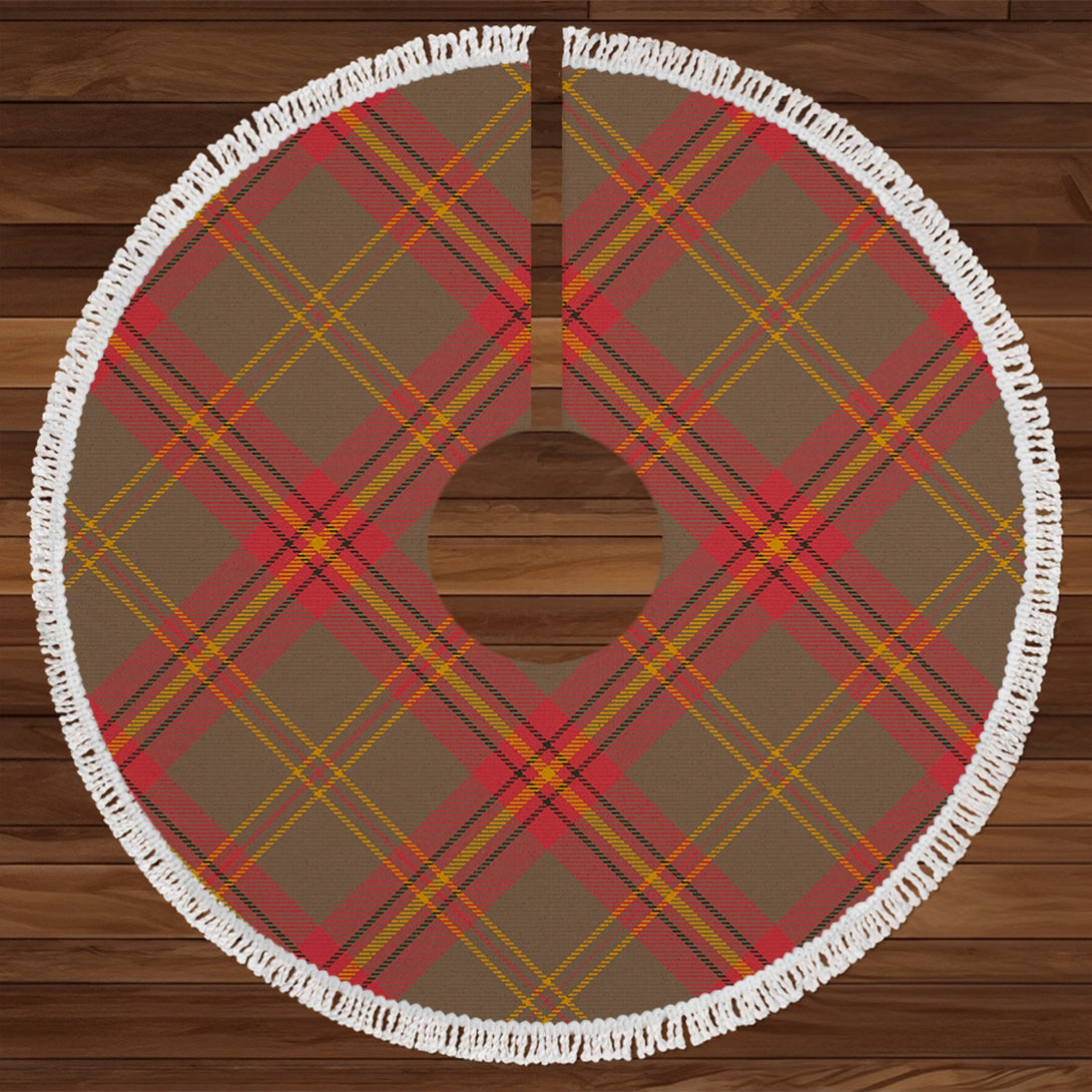 Beard Weathered Tartan Christmas Tree Skirt