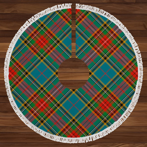 Beaton Ancient Clan Badge Tartan Christmas Tree Skirt