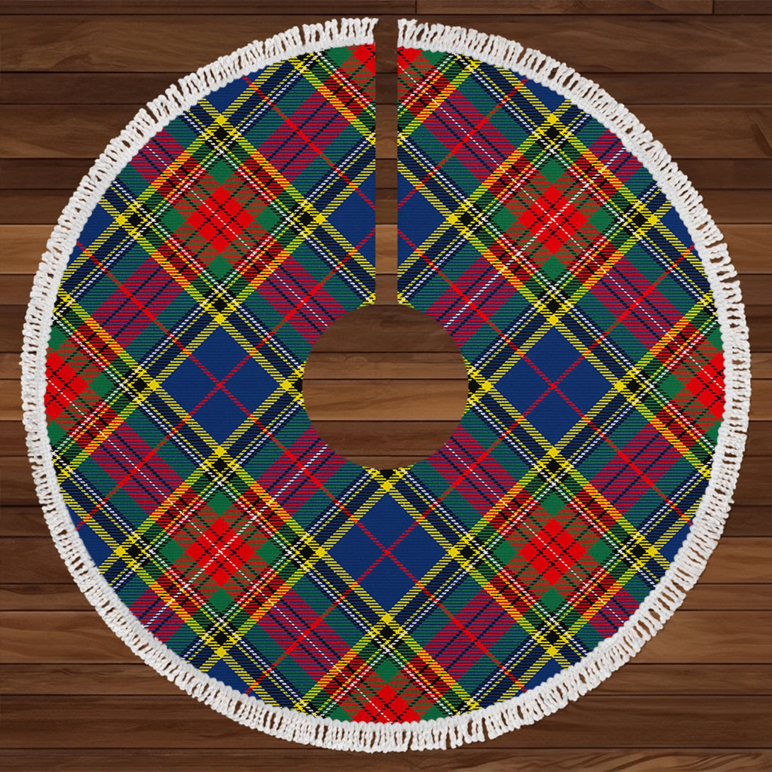 Beaton Modern Clan Badge Tartan Christmas Tree Skirt