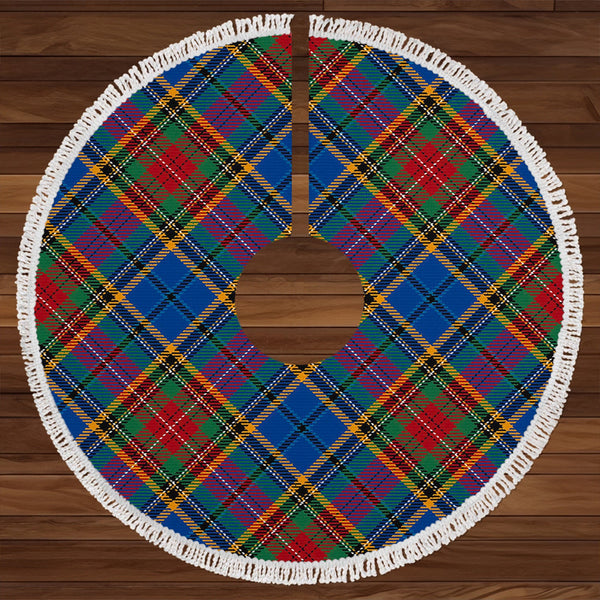 Beattie Modern Clan Badge Tartan Christmas Tree Skirt