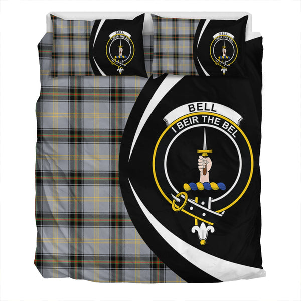 Bell of the Borders Ancient Clan Badge Tartan Bedding Set Circle Style