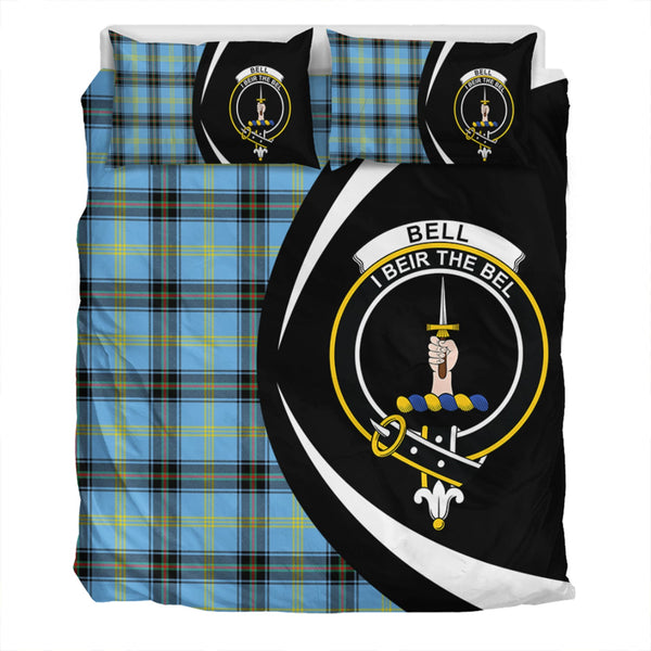 Bell of the Borders Modern Clan Badge Tartan Bedding Set Circle Style