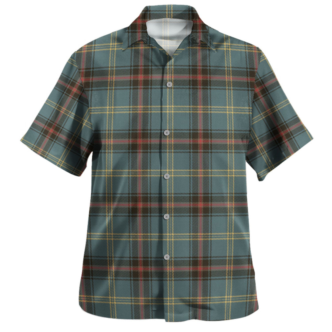 Bell of the Borders Weathered Clan Badge Tartan Hawaiian Shirt