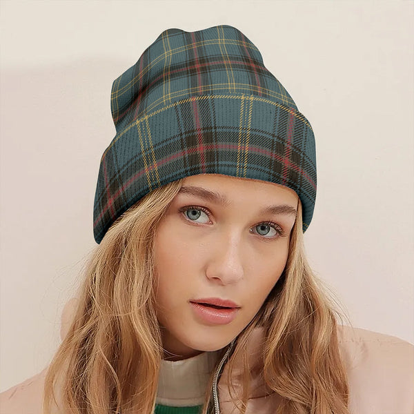 Bell of the Borders Weathered Clan Badge Tartan Knitted Beanie