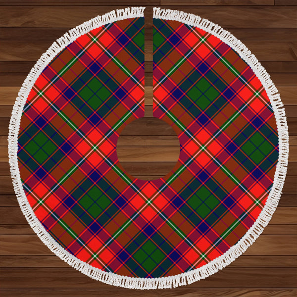 Belshes Clan Badge Tartan Christmas Tree Skirt