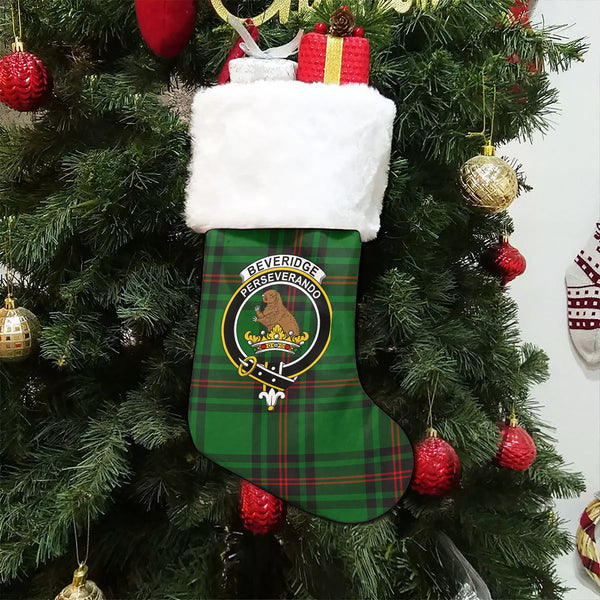 Beveridge Clan Badge Tartan Christmas Stocking