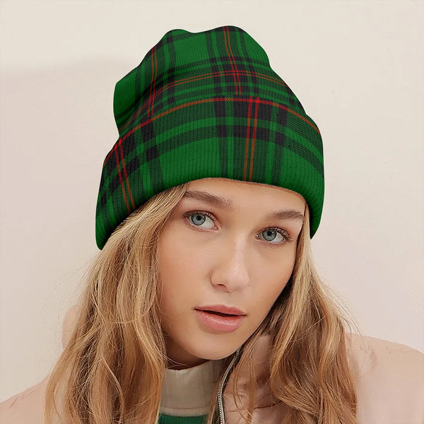 Beveridge Clan Badge Tartan Knitted Beanie