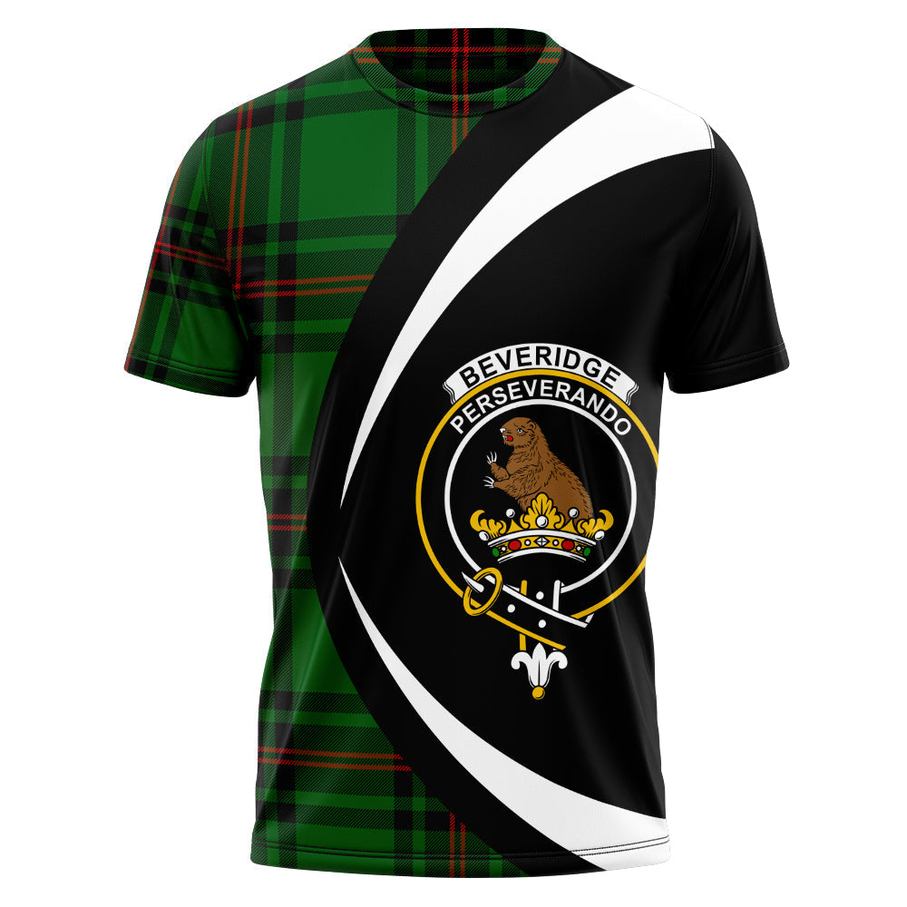 Beveridge Clan Badge Tartan T-Shirt Circle Style Personalized