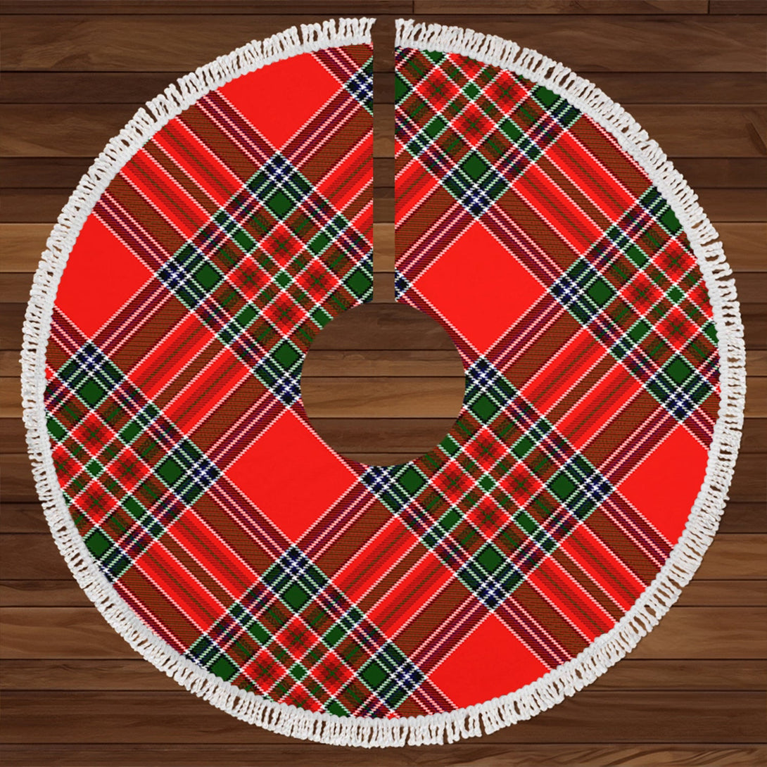 Binning Clan Badge Tartan Christmas Tree Skirt