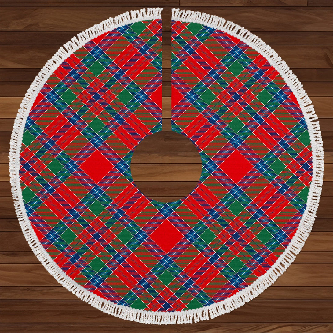 Birral Modern Tartan Christmas Tree Skirt