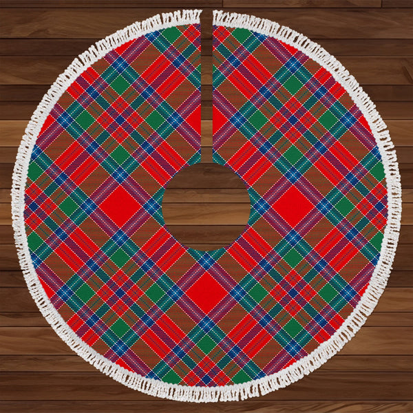 Birral Modern Tartan Christmas Tree Skirt