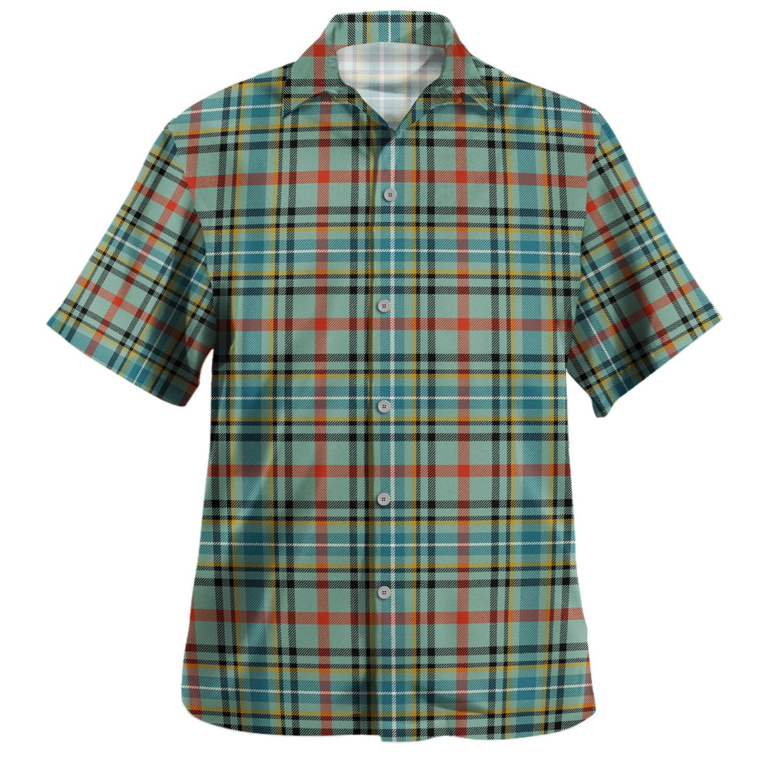 Bisset Ancient Clan Badge Tartan Hawaiian Shirt