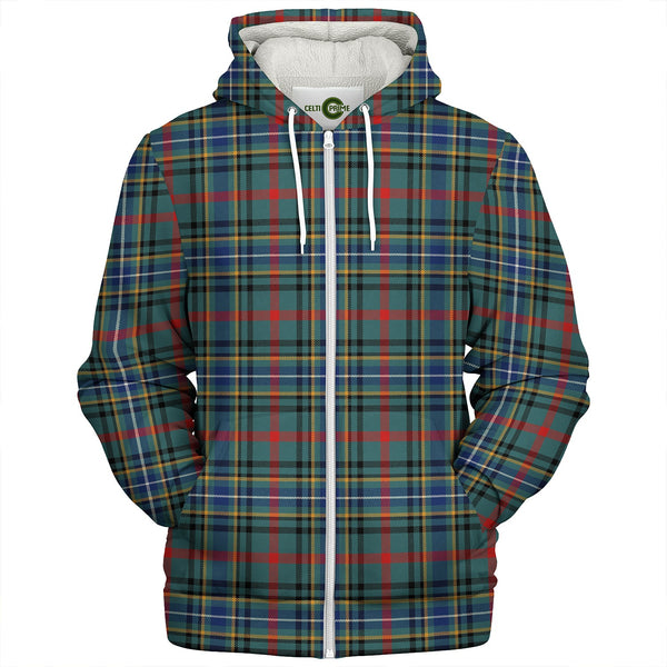 Bisset Modern Clan Badge Tartan Sherpa Hoodie