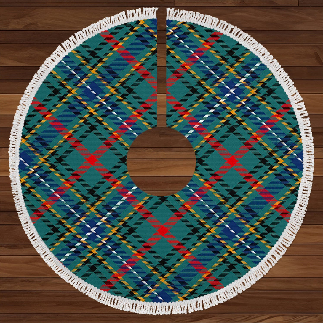 Bisset Modern Clan Badge Tartan Christmas Tree Skirt