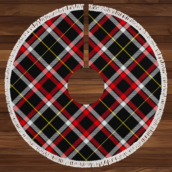 Black (DCD) Modern Clan Badge Tartan Christmas Tree Skirt